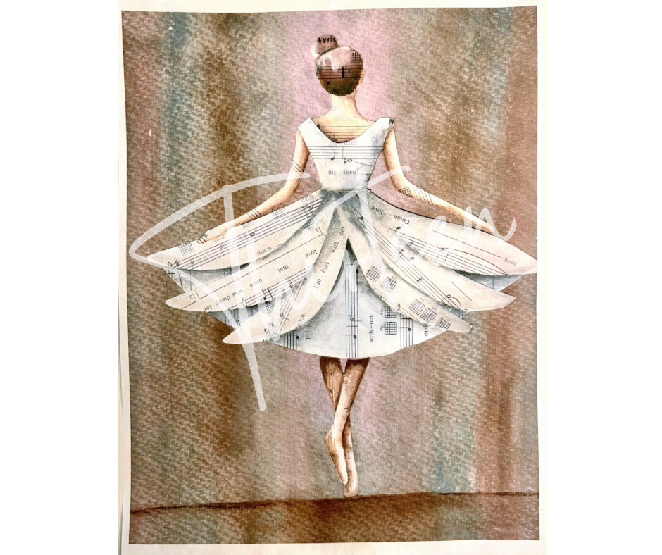 "Dance With Me" Decoupage Paper