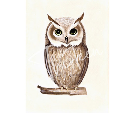 "Whooo" Decoupage Paper