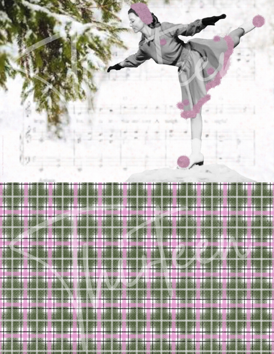 "Baby It's Cold Outside and Plaid" SET Companion Decoupage Design