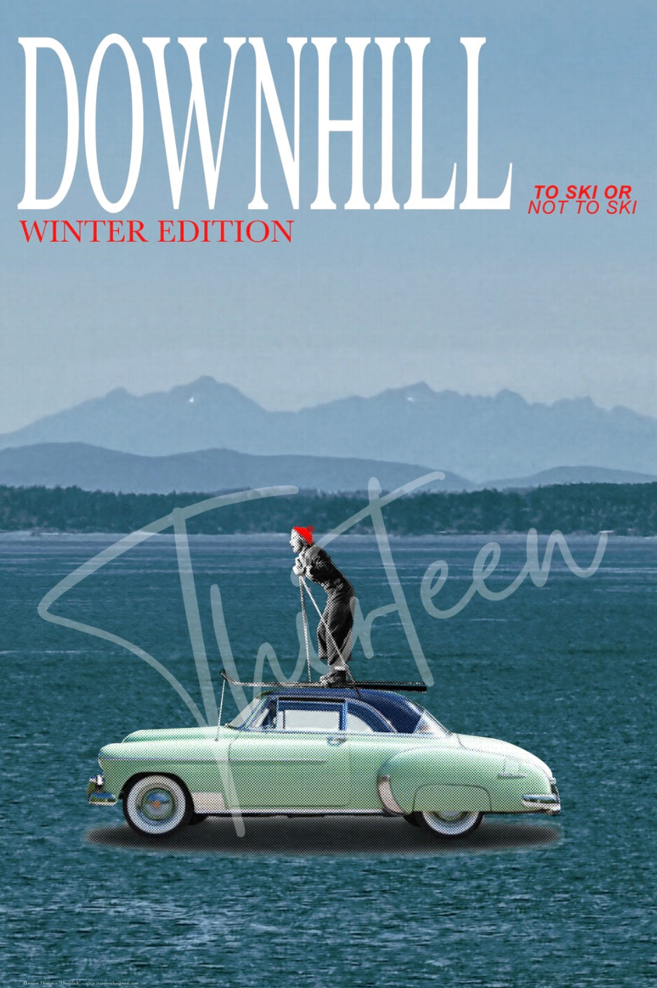 "Downhill and Scene SET" Companions Decoupage Design