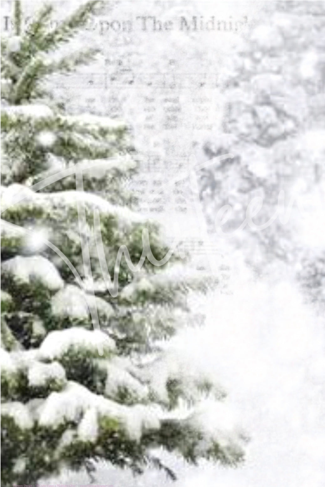 "It Came Upon a Midnight Clear" Decoupage Design