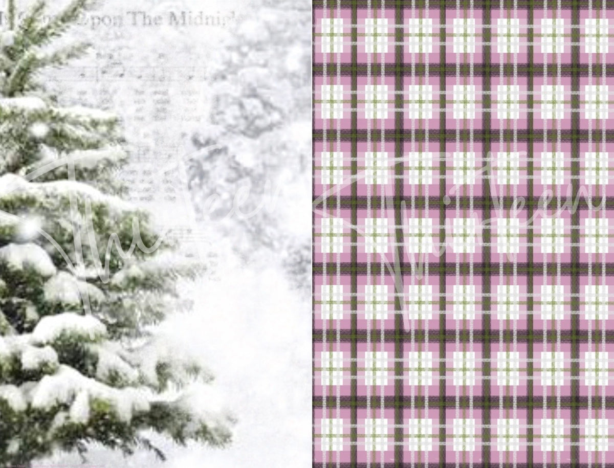 "It Came Upon a Midnight Clear and Plaid" SET Companion Decoupage Design