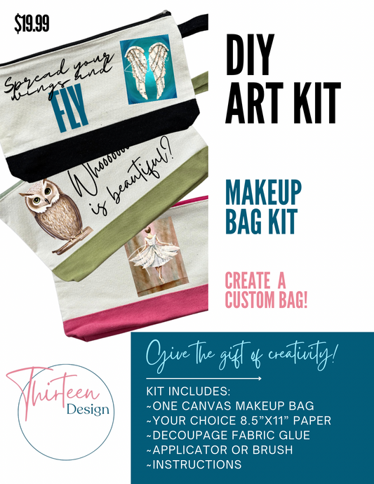 Decoupage Makeup Bag Art Kit
