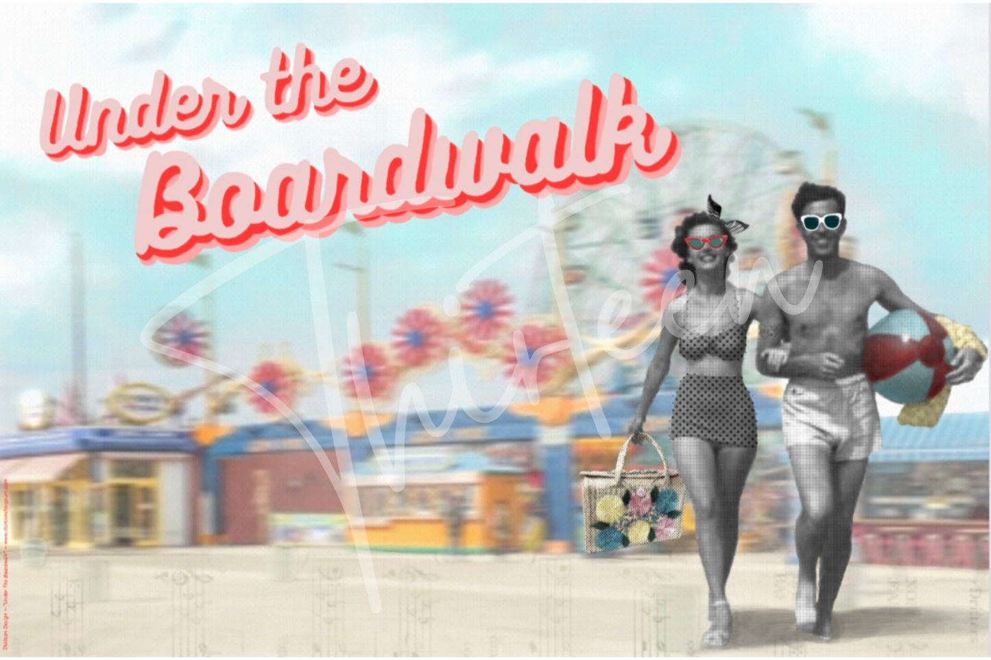 "Under The Boardwalk" Decoupage Paper