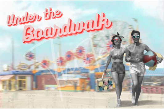 "Under The Boardwalk" Decoupage Paper