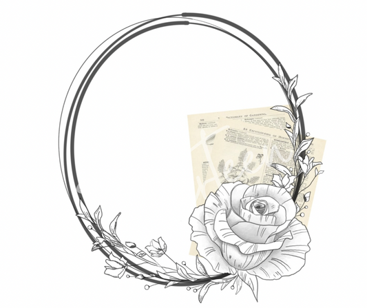 "The Rose (Left)" Decoupage Paper